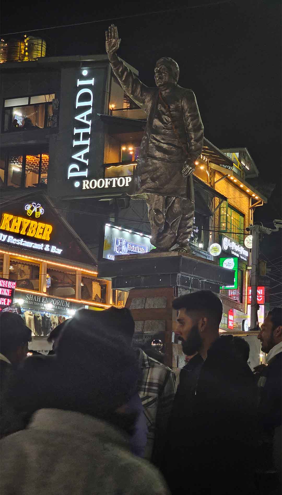 Mall Road Manali Night View