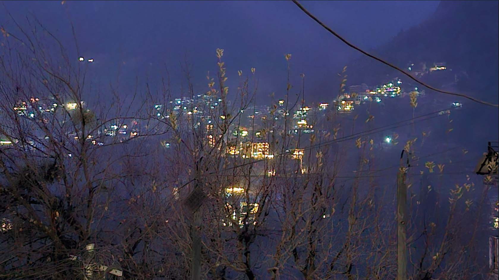 Manali City View in Night