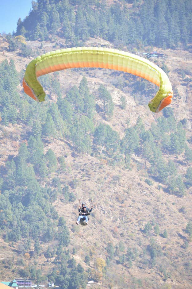 Paragliding with Glider